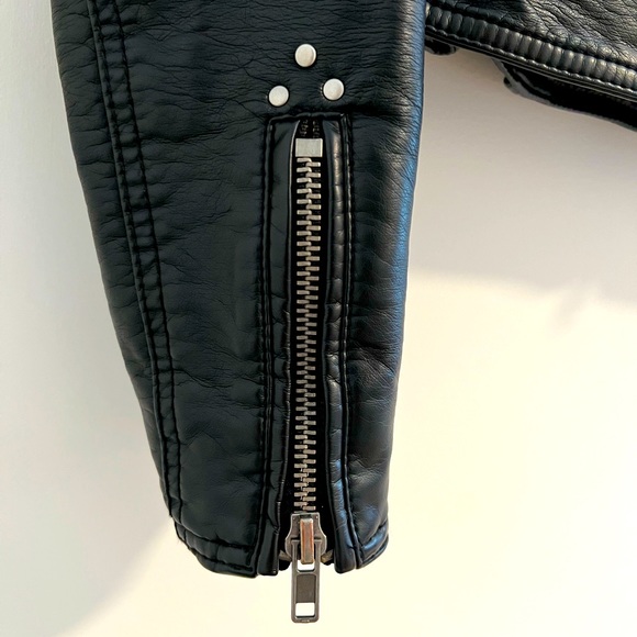 Free People Vegan Leather Moto Jacket - Picture 4 of 6